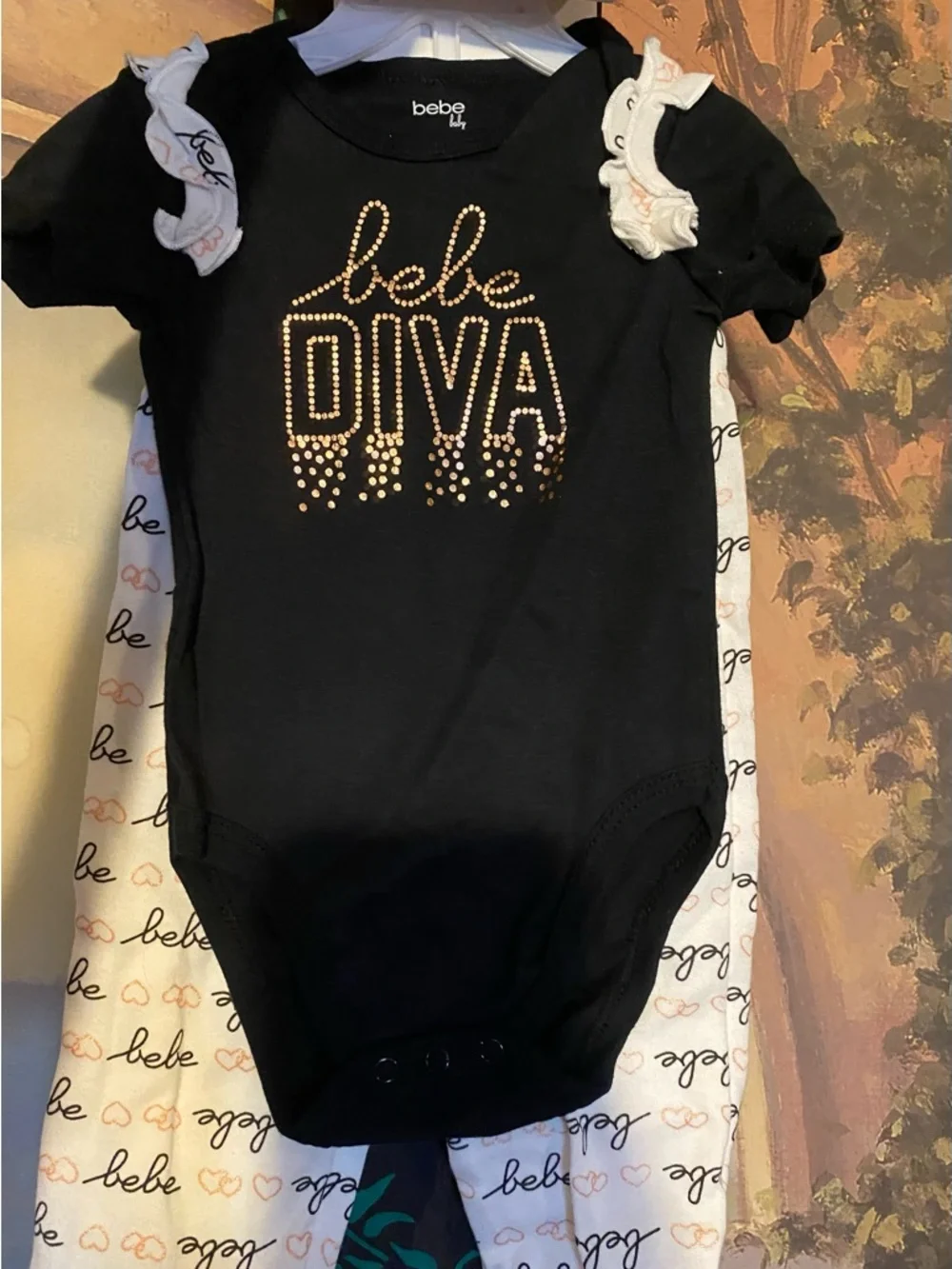bebe baby Diva 3 piece outfit layette set - Picture 2 of 7
